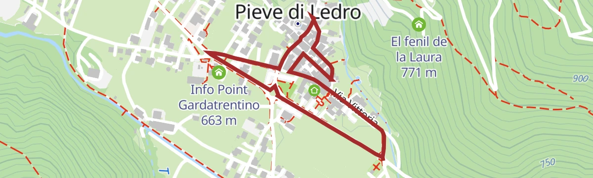 Route map: Pieve - Memories on show